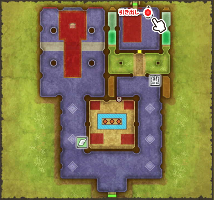 ドラクエ2リメイクのゼニスの城の町マップ