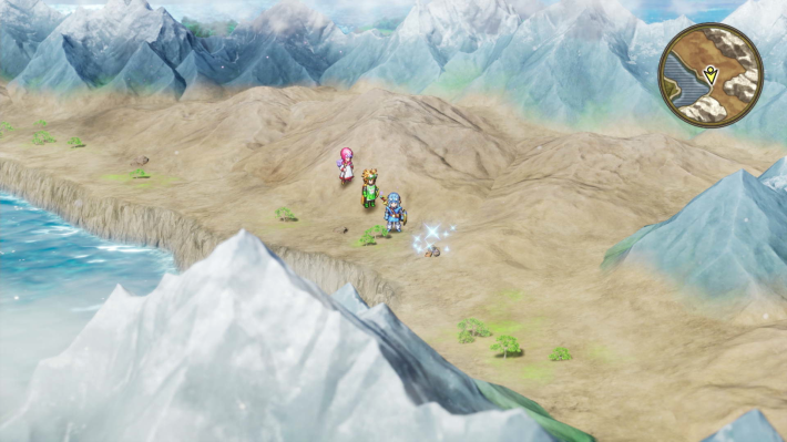 ドラクエ2リメイクのテパの西にある山の先キラキラ