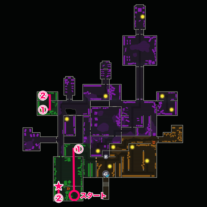 フラダリラボのマップ