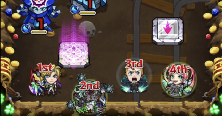 運極でアンチ魔法陣を持つキャラを編成