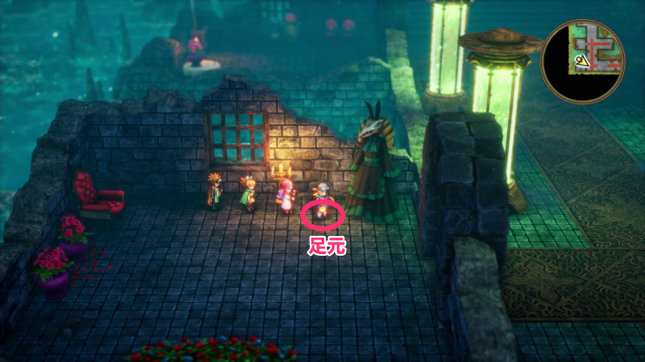 ドラクエ2リメイクのなぞの海底基地の地下1階小さなメダル場所詳細