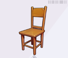 シンプルなウッドチェア