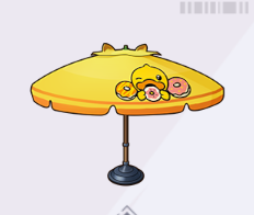 アヒルちゃんのパラソル