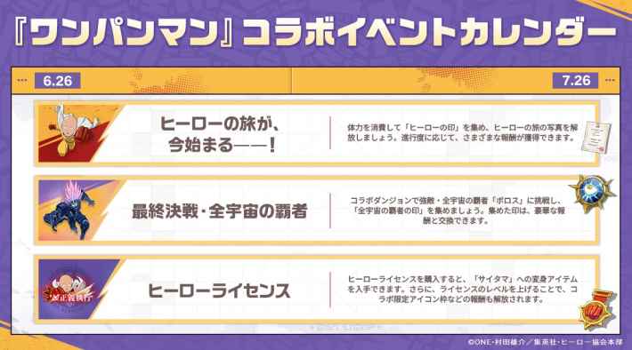 コラボスケジュール