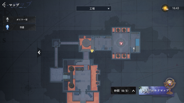 クラム軍事工場のカード4_マップ