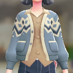 ポケモンZAのカーディガン＆シャツセット(こなふきブルー/ライトキャメル)