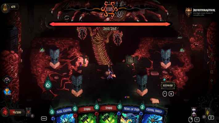 ゴールデンスワール ボス戦のゲームプレイ画面