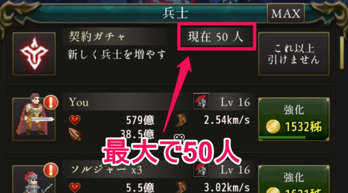 ログウィズの兵士の雇用人数
