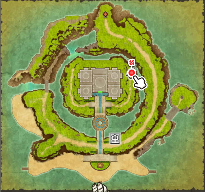 ドラクエ2リメイク_メダル王の城の東の木についてる袋_ちいさなメダル