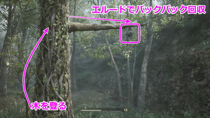 バックパック回収