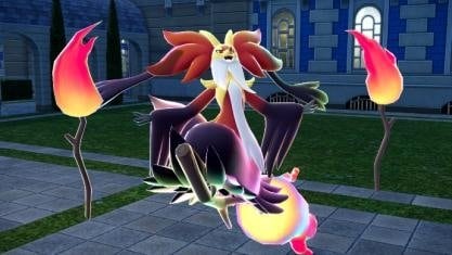 メガマフォクシーの戦闘シーン