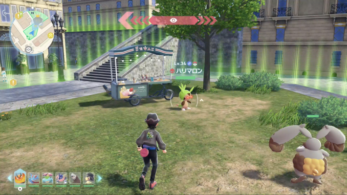 ポケモンzaのオヤブンハリマロンの現地画像