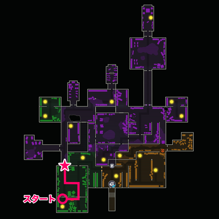 フラダリラボのマップ