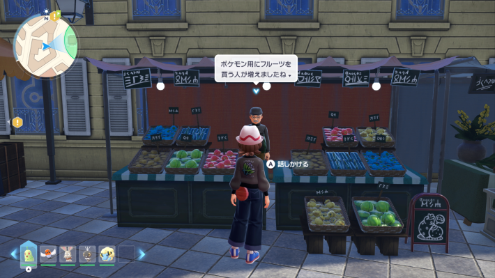 ポケモンZAのルージュ広場西のきのみや②