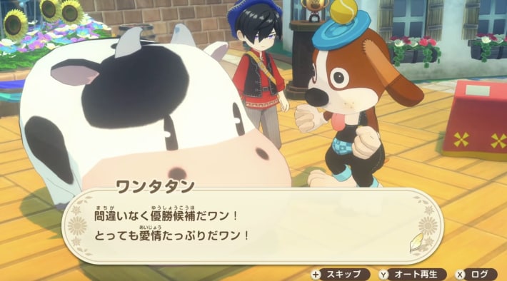 牧場物語 風のグランドバザールのどうぶつ品評会の様子