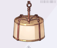 布製シェードのチェーンライト