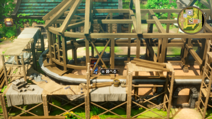 ドラクエ2リメイクのローレシアの町の東の崩壊した建物小さなメダル場所詳細