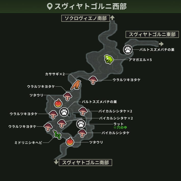 スヴィヤトゴルニ西部_動植物