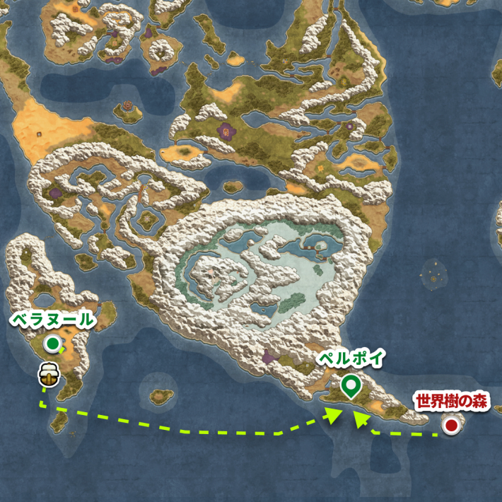 ドラクエ2リメイクのイオラの巻物の入手場所マップ