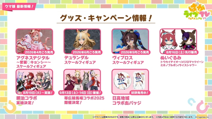 生放送『ぱかライブTV Vol.55』情報まとめの画像