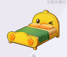 アヒルちゃんのベッド