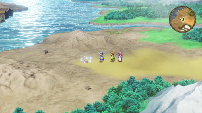 ドラクエ2リメイクのラダトームの城 南東 砂漠キラキラ