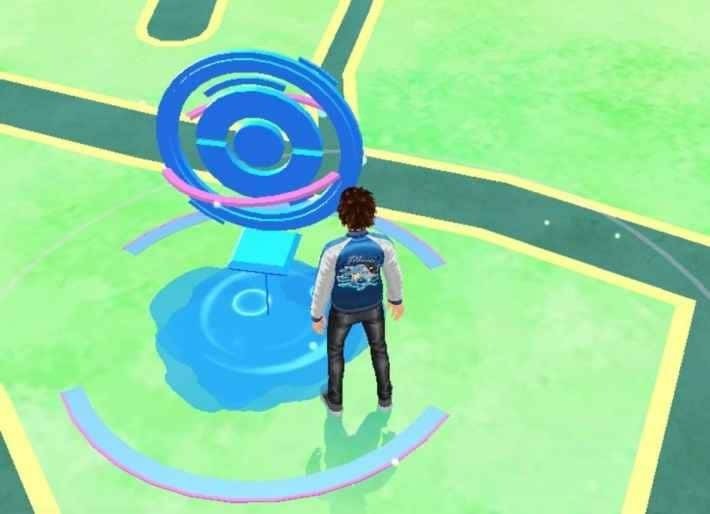 レイニールアーモジュール 使用中のポケストップ の画像