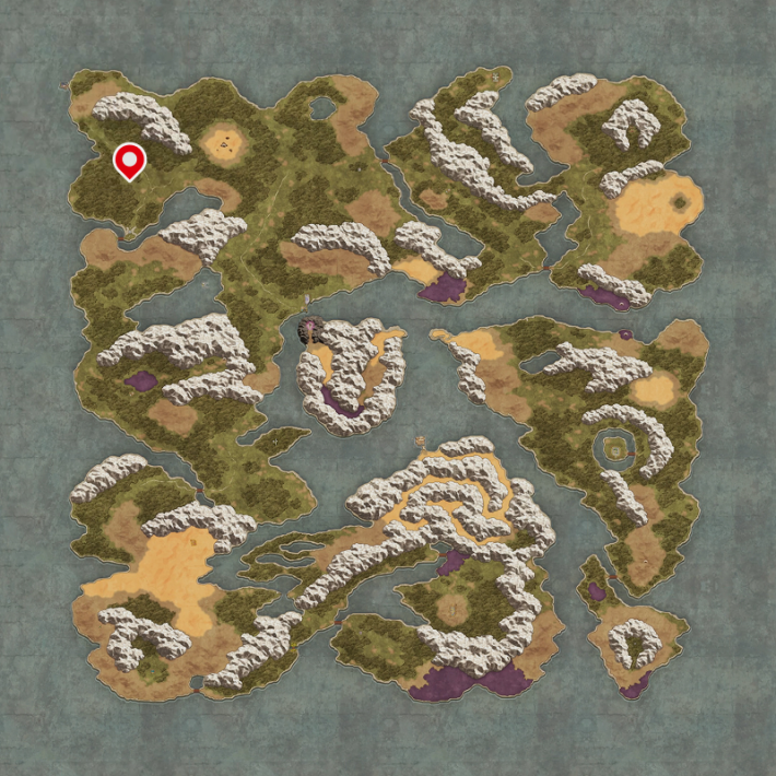 ドラクエ1リメイクのガライ周辺の南の森から少し東に離れた森