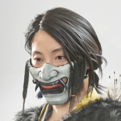 ゴーストオブヨウテイの羊蹄の面頬 接吻