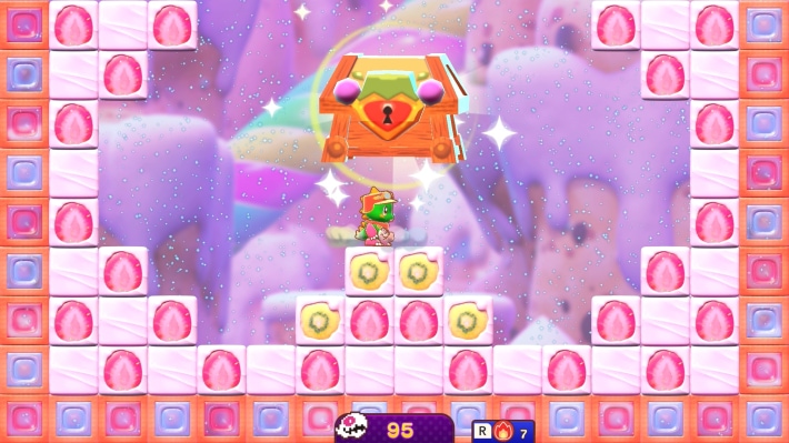 バブルアクションゲーム『バブルボブル シュガーダンジョン』巨大ステージ「キャッスル」の情報を公開！