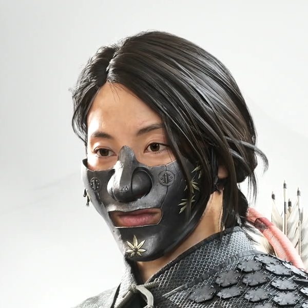 ゴーストオブヨウテイの真夜中の久保の面頬