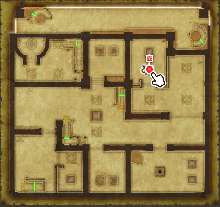 ドラクエ2リメイクの風の塔2階小さなメダル場所マップ