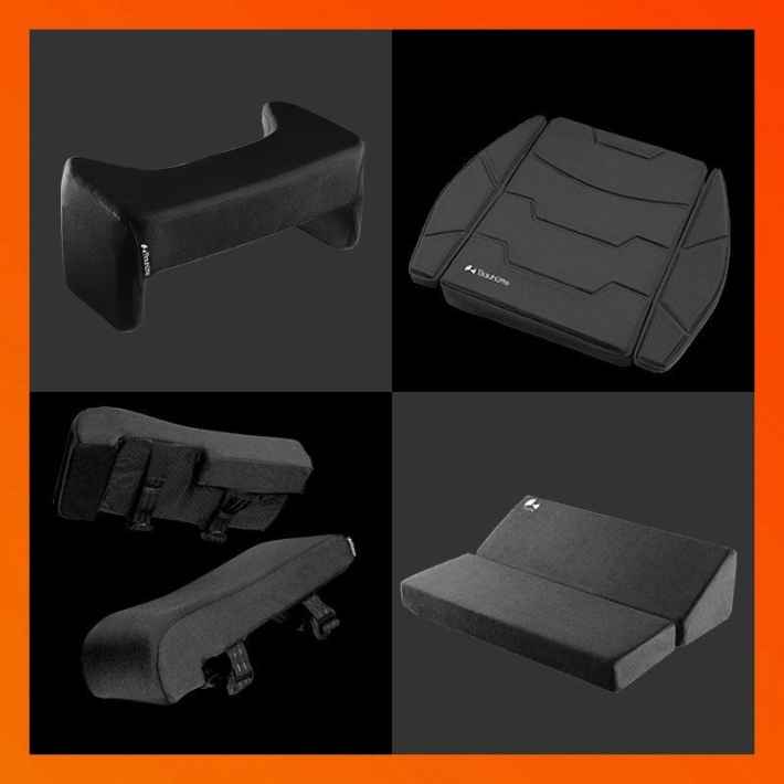 デスク作業を快適にするアクセサリーシリーズ4点の画像。