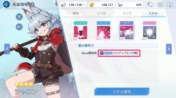 回避率シャロン