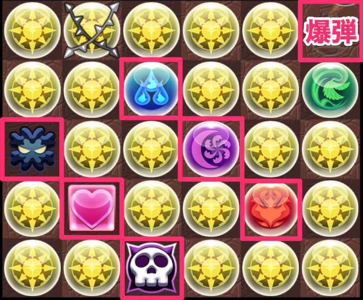 パズドラの盤面