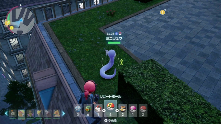 ポケモンZAミニリュウの背後