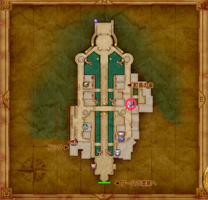 ダーハルーネの町の女性の場所