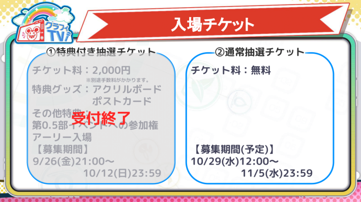 入場チケット