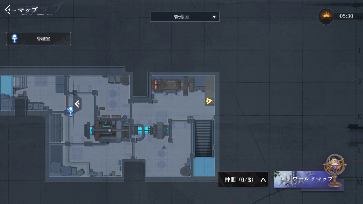 クラム軍事工場の宝箱5_マップ