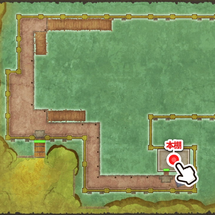 ドラクエ2リメイクヒャダインの巻物の入手場所拡大マップ