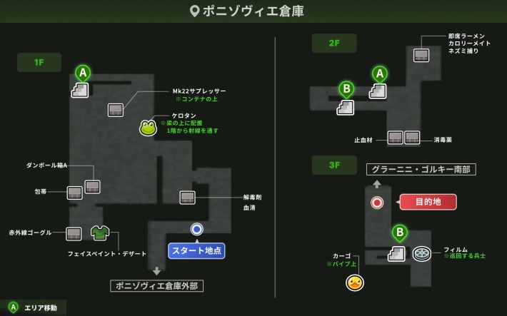 ポニゾヴィエ倉庫1回目_攻略