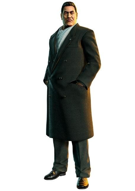 東城会五代目会長 寺田行雄の全身イラスト