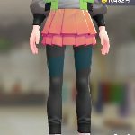 ポケモンZAのスカート＆ジョガパンセット(オレンジ/グレー)