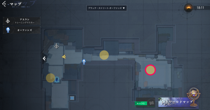 ヴィック・ブラザーフッドのエピソード8-1_マップ画像