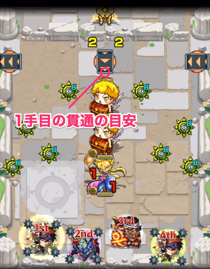 アーモンナイト【究極】ステ1貫通の目安