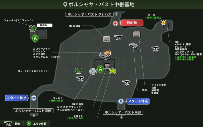 ボルシャヤ・パスト中継基地_攻略