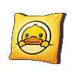 アヒルちゃんの四角い抱き枕
