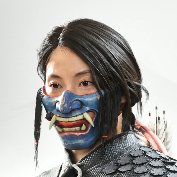 ゴーストオブヨウテイの青姥の面