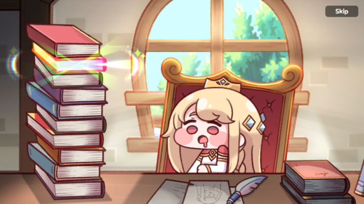 本が虹色になる