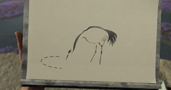 ゴーストオブヨウテイの墨絵